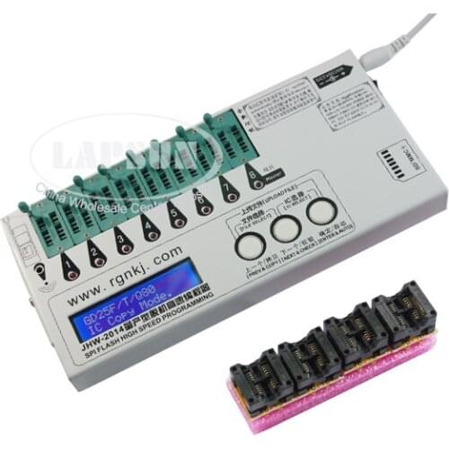 8 in 1 SPI FLASH High Speed programming with 4pcs IC Chip Chips Devices Socket