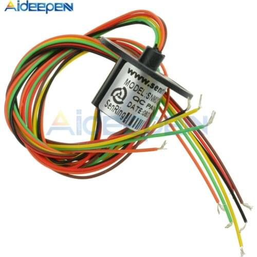 AC/DC 240V 12.5mm 300Rpm 6 Wires Capsule Slip Ring For Monitor Robotic Electrical Test Equipment