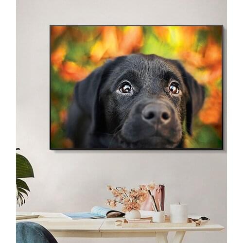 5D DIY "Labrador Retriever" Diamond Painting Rhinestone Cross Stitch Embroidery Mosaic Decorative Painting Can Be Customized