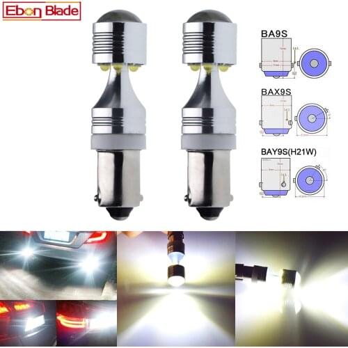 Piar White BA9S BAX9s H6W BAY9S H21W XBD 30W Car LED Projector lens Canbus Bulb Indicator Reverse Side Light Error Free 12V DC