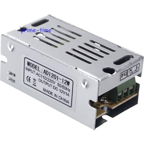 DC 12V 12W 1A Switch Power Supply Voltage Transformer for Led Strip CCTV AC 100V-240V