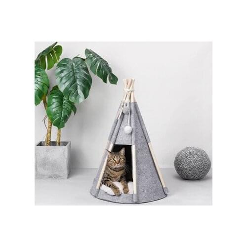 Felt Tent, Warm Winter Cat Tent, Enclosed Pet Home Nest, Cat Bed, Cat House, Pet Supplies Dog Bed