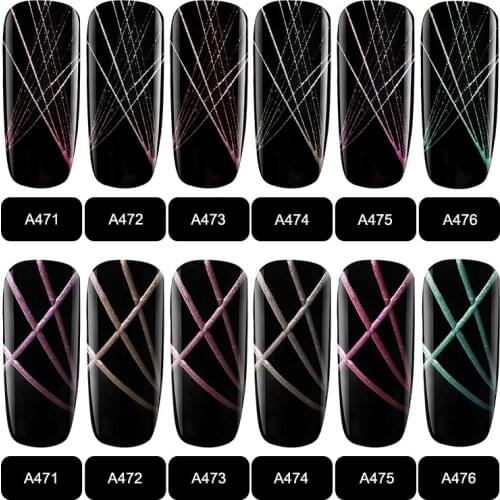 Hybrid Varnishes Nail Art 5ML Metal Spider Vernis UV Gel Design Line Drawing Painting Primer Semi Permanent Gel Polish