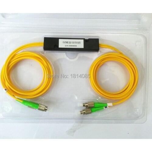 Hot Sale 3.0mm 2x2 50:50 Coupling ratio SM Dual Window Fiber optic Splitter with FC/APC FBT2x2Splitter