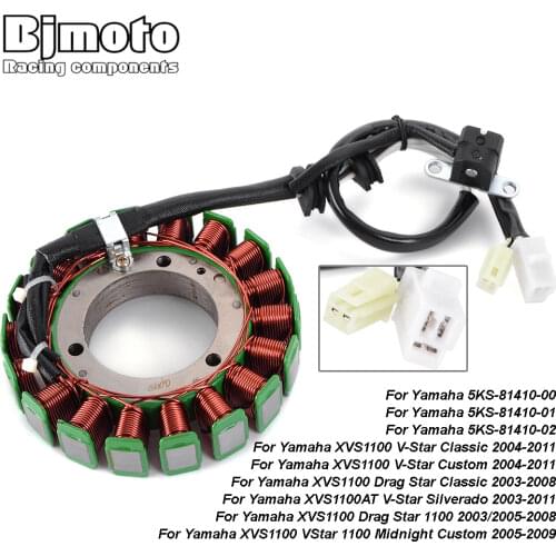 Motorcycle Engine Stator Coil For Yamaha XVS1100 VStar Custom Classic 2004-2011 XVS1100 Drag Star Classic Magneto Generator Coil