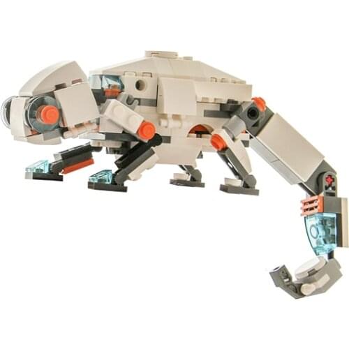 MOC Creative Ancient Huge Deformed Animal Velociraptor Monster Bricks Model Splicing Chameleon Building Block Childrens Toy