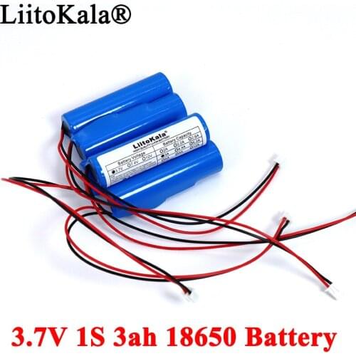 1/2/4Piece 3.7V 18650 Lithium Battery Pack 1S 3000mAh Fishing LED Light Bluetooth Speaker 4.2V Emergency DIY batteries with PCB