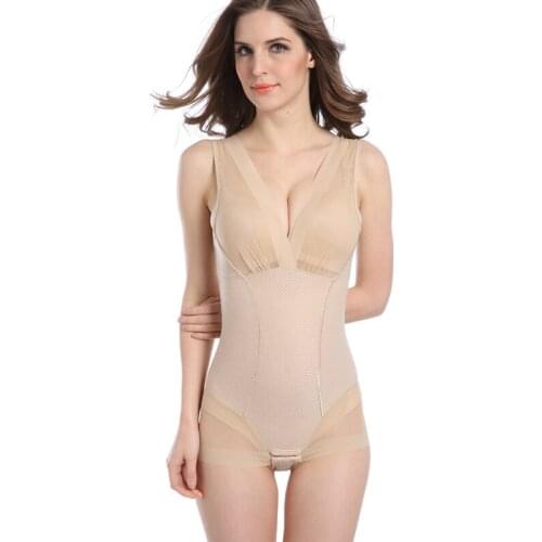 Fashion Women Slimming Shapewear Tummy Slim Bodysuit Full Body Shaper Control Underbust Underwear Vest Bodysuits Jumpsuit