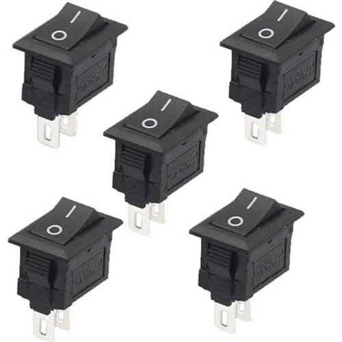 New 5Pcs/Lot High Quality 2 Pin Snap-in On/Off Position Snap Boat Button Switch 12V/110V/250V P0.05