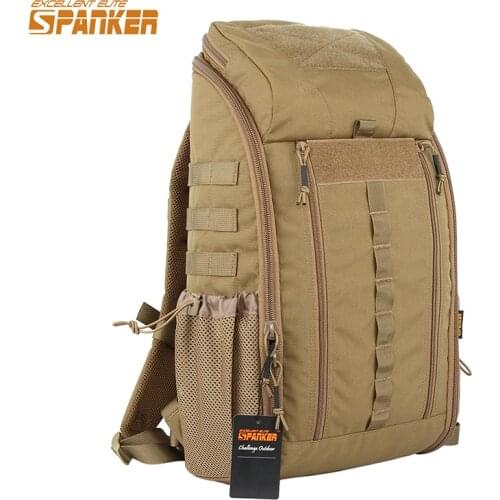 EXCELLENT ELITE SPANKER Outdoor MOLLE Mens Camo Backpacks Two-Way Zipper Nylon Backpack Hunting Waterproof First aid Backpack
