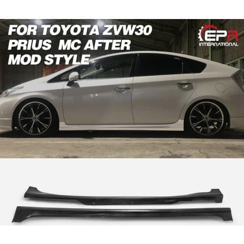 For TOYOTA ZVW30 Prius MC after (2011.12~2015.11) MOD Style PP Front Side Skirt Exterior accessories