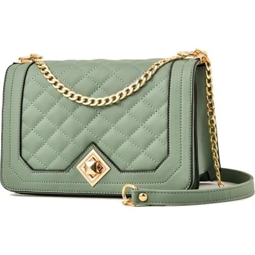 Hot Summer Chain Female Bag Messenger Chain Small Bag Student All-Match Leather Small Square Bag Fashion Womens Shoulder Bag