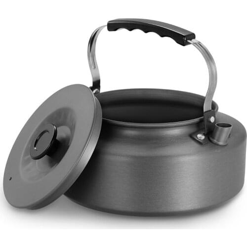 1.6L Portable Kettle Water Pot Teapot Coffee Pot Whistling Aluminum Alloy Tea Kettle Outdoor Camping Hiking Teapot