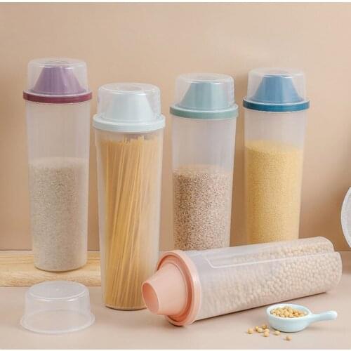 Transparent Fridge Storage Box Plastic Container Kitchen Organizer Home Supplies Household Items Grain Sealed Storage Tanks