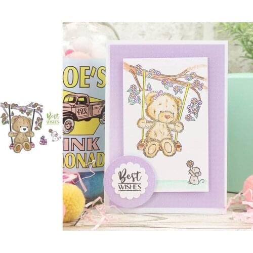 Animal A Little Bear Swinging Transparent Clear Silicone Stamp/Seal For DIY Scrapbooking Decor Cards New 2020