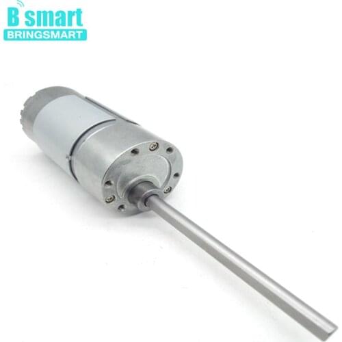 Bringsmart 37GB555 DC Geared Motor 12V 24V Long Axis Mini Low Noise Electric Reducer For Intelligent Electronic Motor DIY