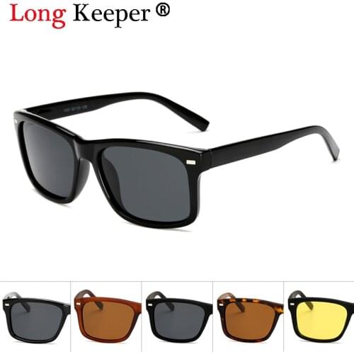 Long Keeper Polarized Sunglasses Men Retro Male Goggle Sun Glasses For Men Fashion Brand Luxury Mirror Shades Cool Gafas De Sol
