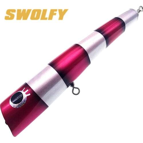 SWOLFY 2pcs 120g/22cm Wood Fish Lure Bionic Hard Bait Sea Fishing Pencil Bait Artificial Salt Fishing Lure Fishing