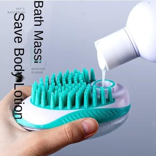 Pet Supplies Dog Bath Artifact Pet Brush Bath Utensils Dog Hair Cleaner Pet Bath Brush Pet Hair Vacuum Cleaning