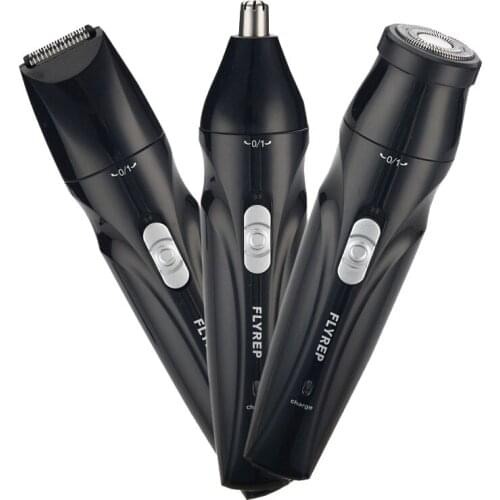 Hair Trimmer New Multifunctional Washing Rechargeable Nose Hair Trimmer Three-In-One Electric Nose Hair Trimmer Grooming Set