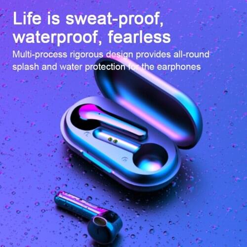 Y18 TWS Wireless Earphones 5.0 Bluetooth Waterproof 9D Hadset with Microphone Stereo In-Ear Earbuds Headset Wireless Earphone
