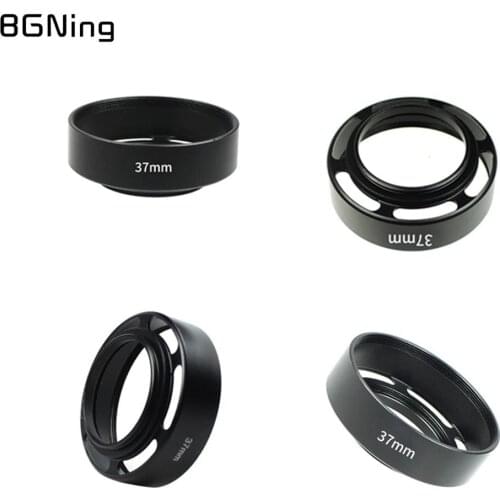 BGNing Universal Metal Black Camera Lens Hood for Leica for Canon for Nikon 37 43 46 49 52 55 58 62mm DSLR Photography Accessory