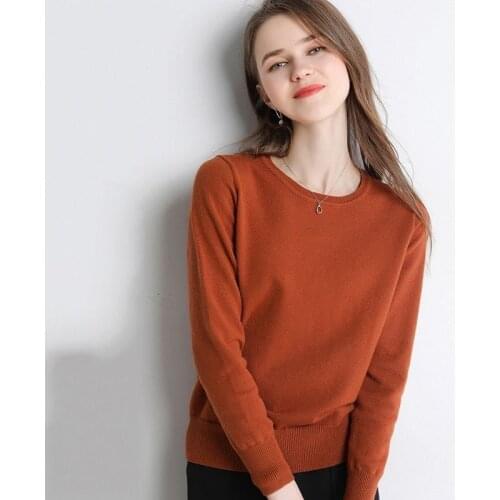 Autumn Winter New Sweater Women Knitted Pullover Women Sweater Winter Sweaters Plus Size Cashmere Sweater Women Round Neck Tops