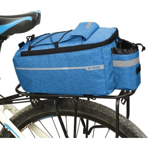 Bicycle Bag Insulated Trunk Cooler Pack Cycling Bicycle Rear Rack Storage Luggage Pouch Reflective MTB Bike Pannier Shoulder