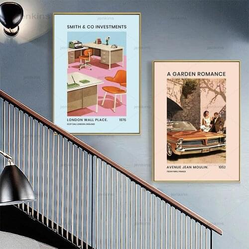 Vintage Garden Romance Canvas Posters Smith & Co Investments Prints Painting Wall Art Picture Nordic Bedroom Interior Home Decor