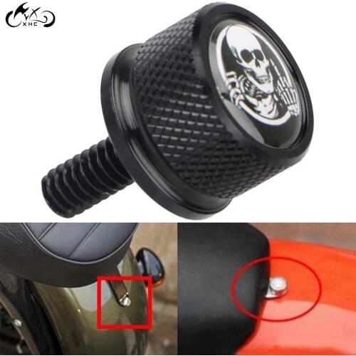 Motorcycle Black Rear Seat Bolt Screws Kit For Harley Sportster XL Dyna Street Bob FXDB Fat Bob FXDF Road Glide Ultra Limited