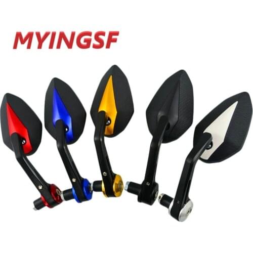 Motorcycle Mirror Handlebar Side Handle Bar Ends Mirror For YAMAHA R6 R1 MT 09 07 TMAX XMAX WR 125 250 KTM DUKE 690 125 200 390