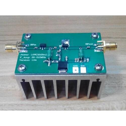 NEW 1PC 1-512MHz 1.6W UHF FM VHF UHF RF power amplifier power amplifier