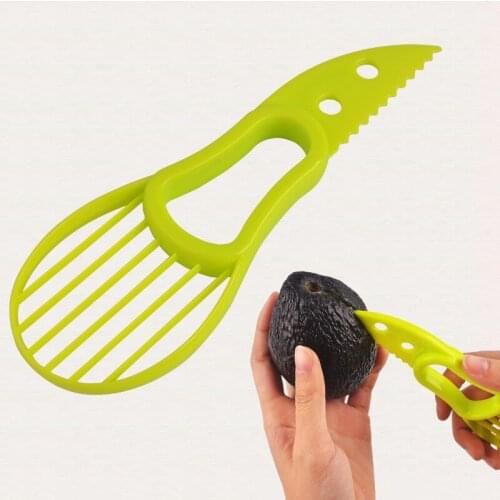 3in1 Avocado Slicer CorerFruit Cutter Splits Peeler Multifunctional Avocado Knife Useful Avocado Peeler Kitchen Kit Tools