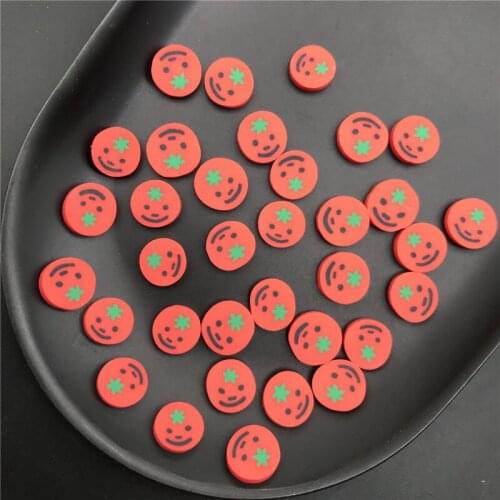 50g Tomato Polymer Clay Slices Sprinkles for Kids Diy,Craft/Nail Art/Scrapbook Decoration,Filler Polymer Clay Embellishments