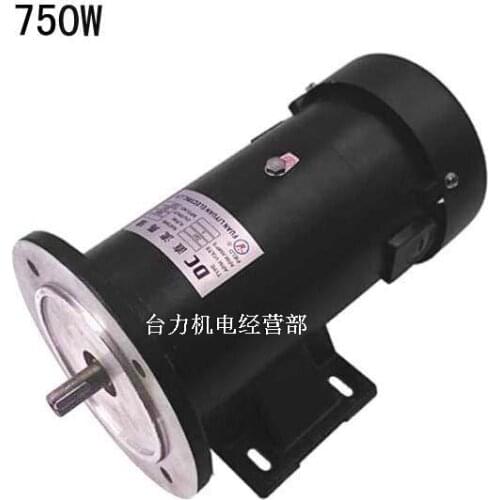 750W DC220V permanent magnet motor, round flange, horizontal and vertical dual purpose, DC1HP, 1800 rpm, adjustable speed motor