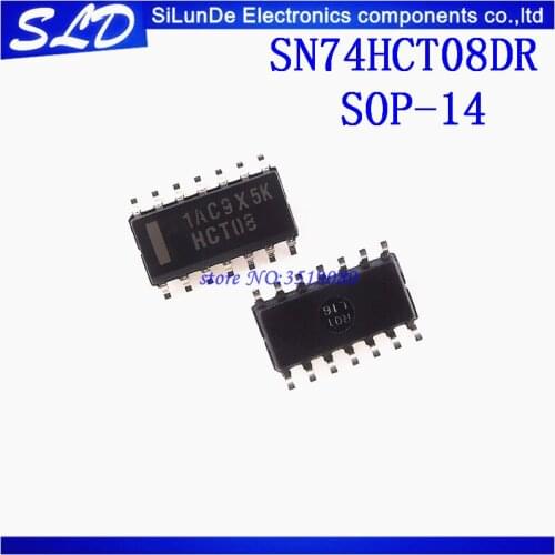 Free Shipping 50pcs/lot SN74HCT08DR 74HCT08D HCT08 SOP14 new and original in stock