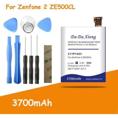 Free shipping 3700mAh C11P1423 Battery for Asus Zenfone 2 ZE500CL Z00D Replacement batteria + free tools