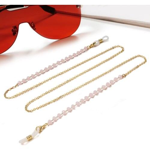 Bohemian Colored Metal Sunglasses Glasses Chain Mask Lanyard Mask Holder 2021 New Fashion Jewelry for Women
