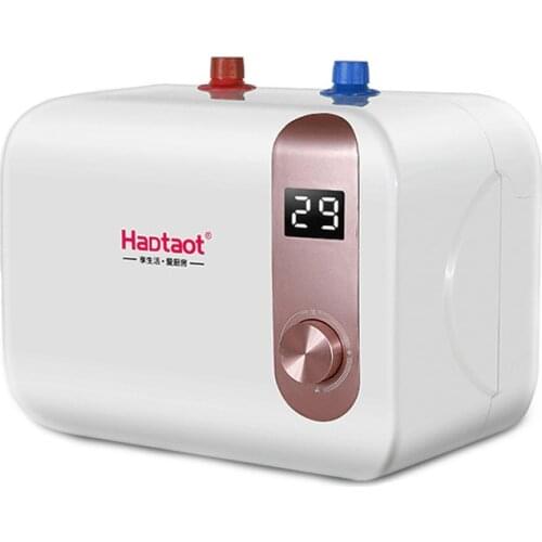 Household Electric Water Heater Mechanical 8L/10L Mini Electric Storage Water Heaters Temperature Display Heating Shower 1500W