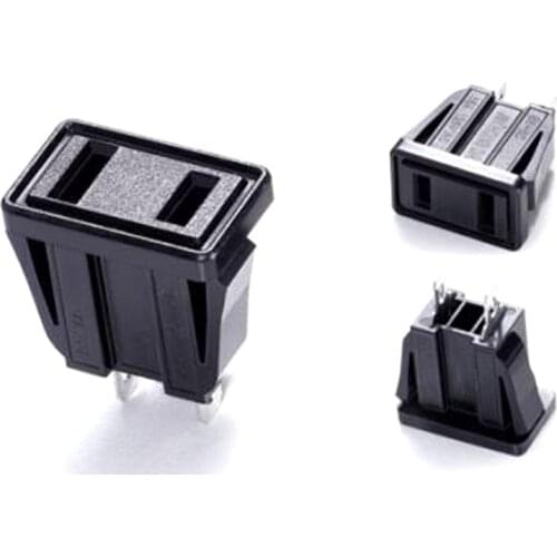 Black CE Copper US japan 2 sprong PDU UPS AC power outlet 2p america electrical Panel Receptacle AC socket Type A 125v 15a