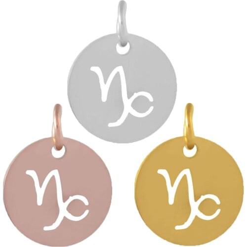 DIY Jewelry Stainless Steel Full Polished the Zodiac Sagittarius Charm Pendant for Necklace Bracelet Jewelry Making