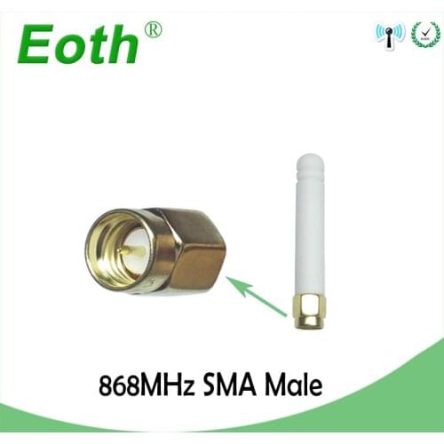 5pcs 868MHz 915MHZ antenna 2~3dbi SMA Male Connector GSM antena 868 MHz 915 MHz antenne white antennas for gsm signal repeater