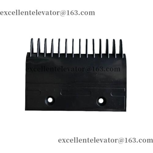 YS017B313/HS017B313 Escalator Plastic Comb Use for Mitsubishi L126mm W90mm Hole Space 63mm 14T 1 Pack=10 Pieces