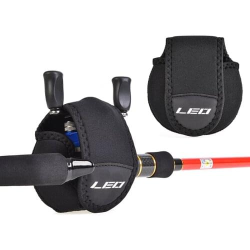 Lixada Nylon Carcia Spinning Wheel Bag Baitcasting Fishing Reel Bag Protective Case Fishing Tackle Black