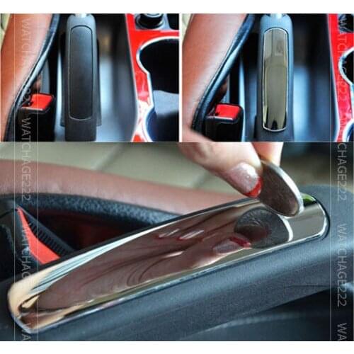 FIT FOR FORD ESCAPE KUGA 2013 CHROME HAND BRAKE COVER TRIM MOLDING LID STEEL