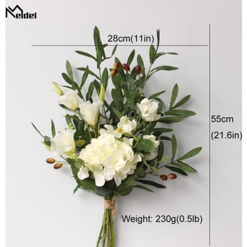 1 Bunch Silk Rose Artificial Flowers Plastic Plants Bouquet Fake Flowers Home Wedding Decoration Artificial Plants Silk Flowers