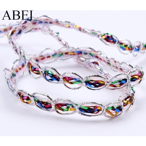 10Yards 7mm Silver Lace Ribbon Garments Trims DIY Stage Performance Cosplay Wedding Dress Accessories Sewing Clothes Material