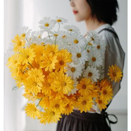 1Pcs Artificial Flowers Simulation Small Daisy Chamomile for Home Garden Party Wedding Decoration