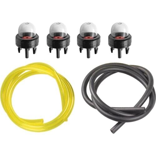 Pack Of 4 12318139130 Primerbulb Bulb + Fuel Line For Echo Chainsaw Cs300 Cs301 Cs305 Cs306 Cs310 Cs340 Cs341 Cs345 Cs346 Cs352