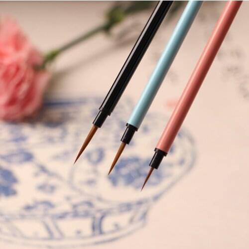 Extremely fine color 3-piece hook-line pen stroke watercolor gouache oil painting acrylic nail art painting writing brush